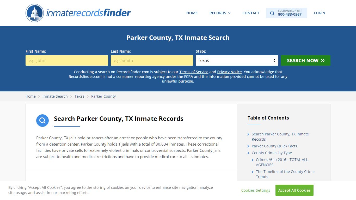 Parker County, TX Inmate Lookup & Jail Records Online